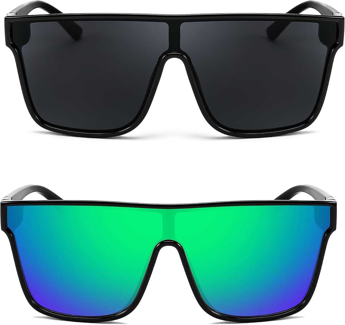 ÉÌƷͼƬ 94 | B0B2836HD6 | FEISEDY Sunglasses for Women Men, Fashion Mirrored Single Lens Shades