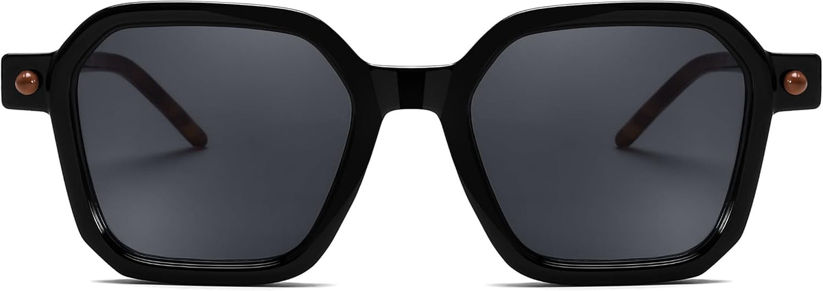 商品图片 3 | B0D4M6XXF1 | FEISEDY Vintage Square Sunglasses Men Women Classic Retro Trendy Large Frame UV400 Sun Glasses B0154
