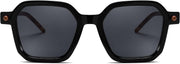 商品图片 3 | B0D4M6XXF1 | FEISEDY Vintage Square Sunglasses Men Women Classic Retro Trendy Large Frame UV400 Sun Glasses B0154