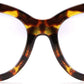 商品图片 16 | B082SVW71F | FEISEDY Retro Reading Glasses Thick Square Big Frame Blue Light Blocking Lens Anti Glare Digital Eyestrain B2534
