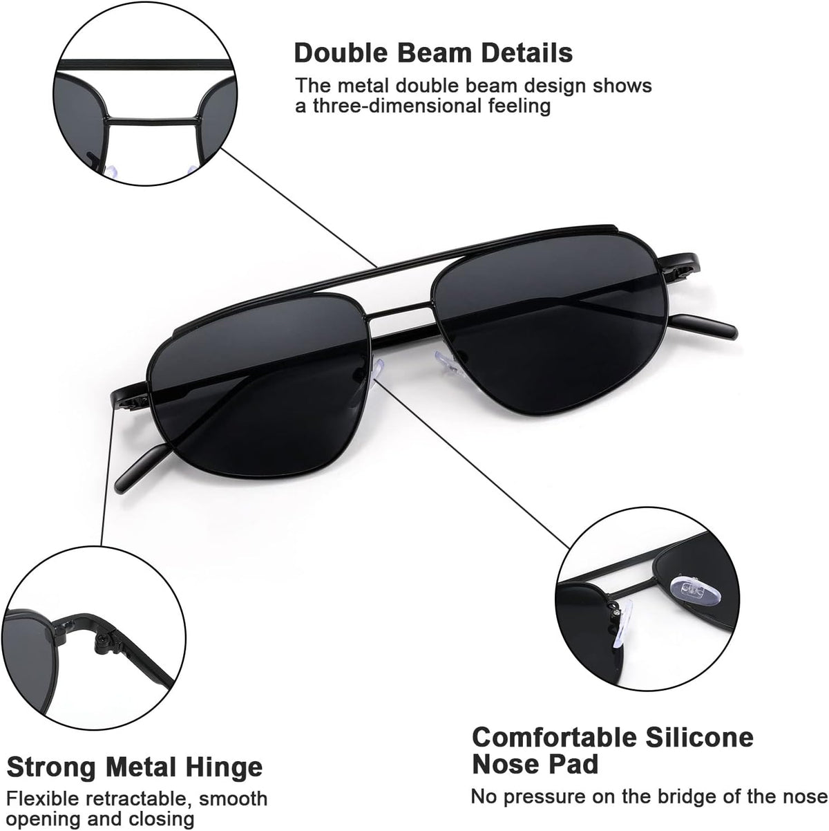 ÉÌƷͼƬ 5 | B09XDVK9DG | FEISEDY Retro Trendy Aviator Sunglasses Women Men 90s Small Vintage Glasses Stylish Gold Metal Oval Sunglasses B2906
