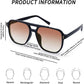 商品图片 58 | B09J8999GR | FEISEDY Retro Square Aviator Sunglasses Women Men 70s Vintage Trendy Plastic Frame Sun Glasses B2835