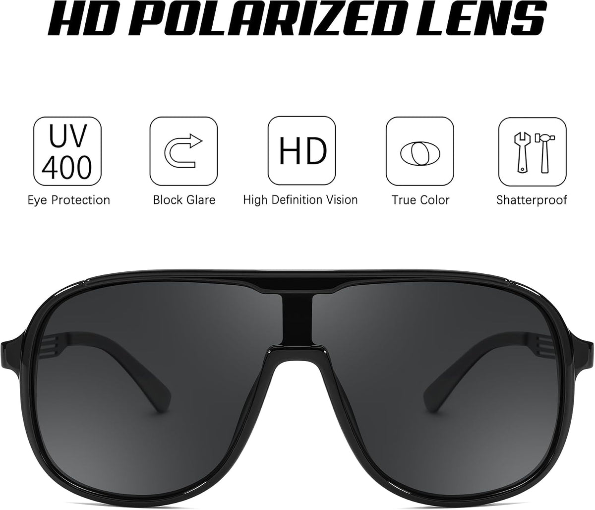 ÉÌƷͼƬ 13 | B0DSV55WLM | FEISEDY Polarized Sunglasses Men Women Mirrored One Piece Lens B0277