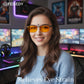 商品图片 3 | B0FZKQ9RL5 | FEISEDY Clip on Rimless One Piece Blue Light Glasses for Woman Men B0360