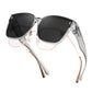FEISEDY Polarized Sunglasses Fit Over Glasses for Men Women, Oversized Square Sun Glasses UV400 Protection Shades B4187