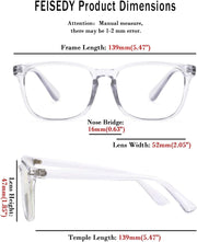 ÉÌƷͼƬ 28 | B07Z19XLDT | FEISEDY Vintage Reading Blue Light Blocking Glasses Women Men Reader Spring Hinge Glasses B2519