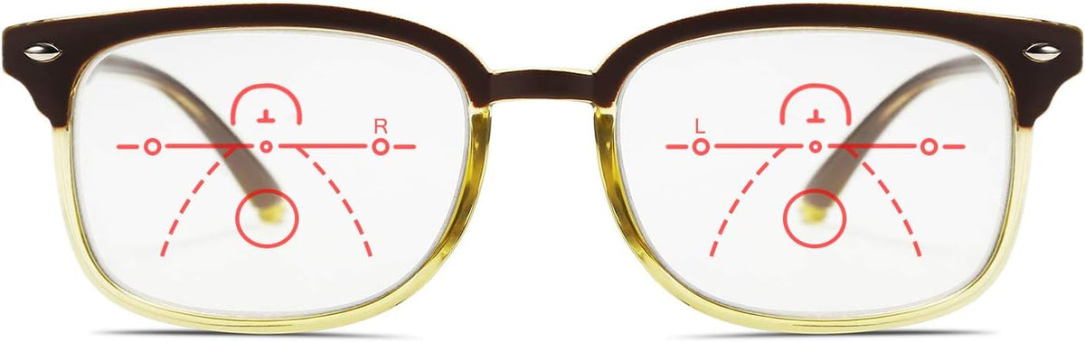 ÉÌƷͼƬ 41 | B07Q5Y42G2 | FEISEDY Progressive Multifocal Reading Glasses Blue Light Blocking Reader Glasses TR90 Frame Women Men B2497