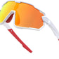 White Frame Red Mirrored Lens / Small | B0D6Y6GY2S | FEISEDY Kids Teens Baseball Polarized Sunglasses Lightweight Frame UV400 Sports Cycling Shades for Boys Girls B0190