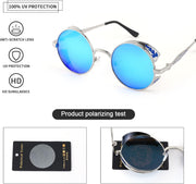 ÉÌƷͼƬ 51 | B0CHLX78KB | FEISEDY Retro Steampunk Sunglasses for Men Women, Round Metal Frame Gothic Vintage Style B2820