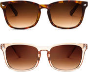 Tortoise+tea / 1.5 x | B0FQNWHKZQ | FEISEDY Classic Bifocal Reader Sunglasses for Women Men Square Blue Light Reading Glasses B0231