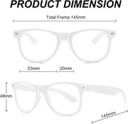商品图片 17 | B0DSPKNSFY | FEISEDY Classic Square Eyewear Frame Clear Lens Retro Nerd Fake Glasses for Men Women Cosplay Costume Eyeglasses B0276