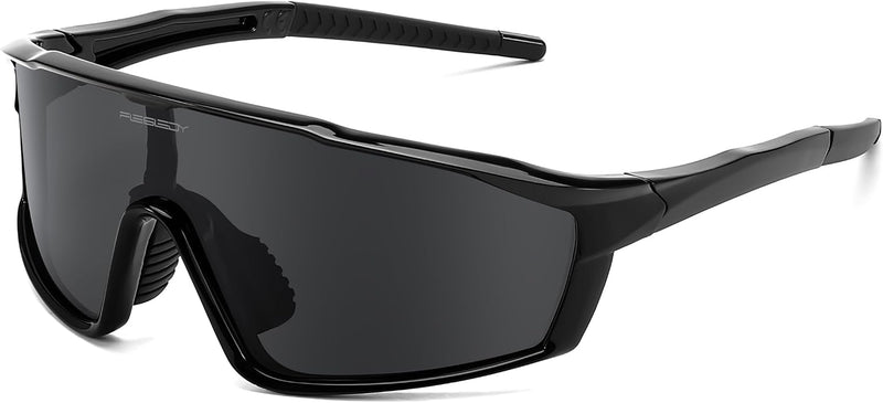 Black Frame Grey Lens / Small | B0DFLMHFF6 | FEISEDY Kids Teens Baseball Polarized Sunglasses Lightweight TR90 Frame UV400 Sports Cycling Shades for Boys Girls B0186