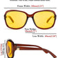 商品图片 12 | B081YY5RM3 | FEISEDY Classic Womens Night Glasses Driving Anti Glare Wrap Around Yellow Sunglasses B2548