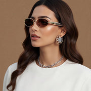 ÉÌƷͼƬ 2 | B0FH4FH8VH | FEISEDY Retro Oval Sunglasses Women Men - Gold Metal Chunky Frame, UV400 for Driving & Daily Wear B0312