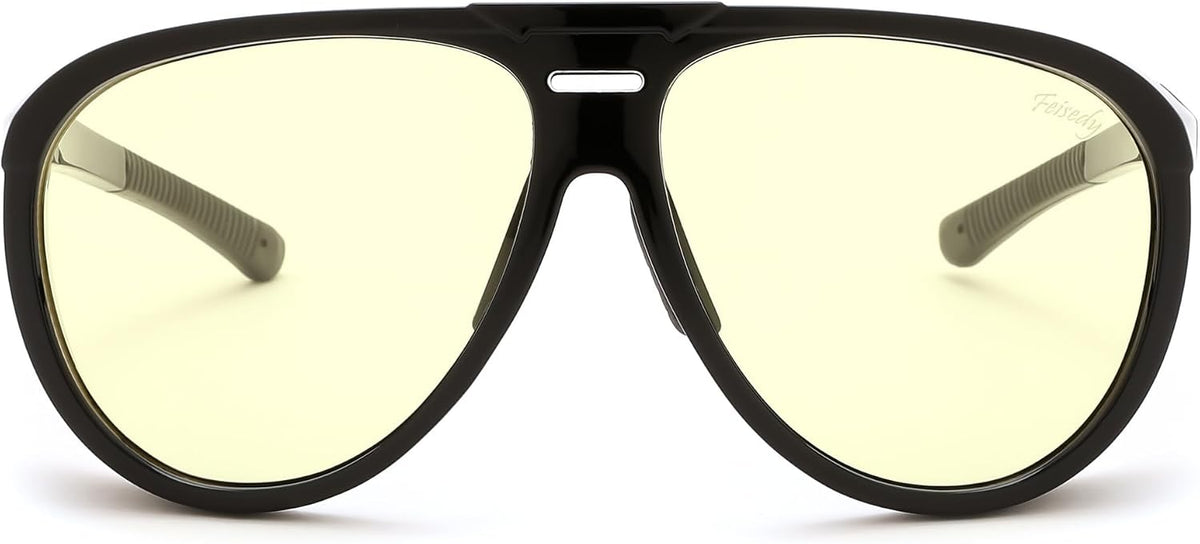 ÉÌƷͼƬ 14 | B0FCFQMV1Z | FEISEDY Yellow Lens Gaming Glasses Blue Light Glasses for Woman Men Computer Gamer Eyeglasses Anti Eyestrain Glare G0095