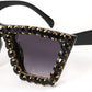 Black / 52 Millimeters | B09V7X7J1Q | FEISEDY Women Crystal Square Cat Eye Sunglasses Sparkling Trendy Retro Cateye Sunglasses B2898