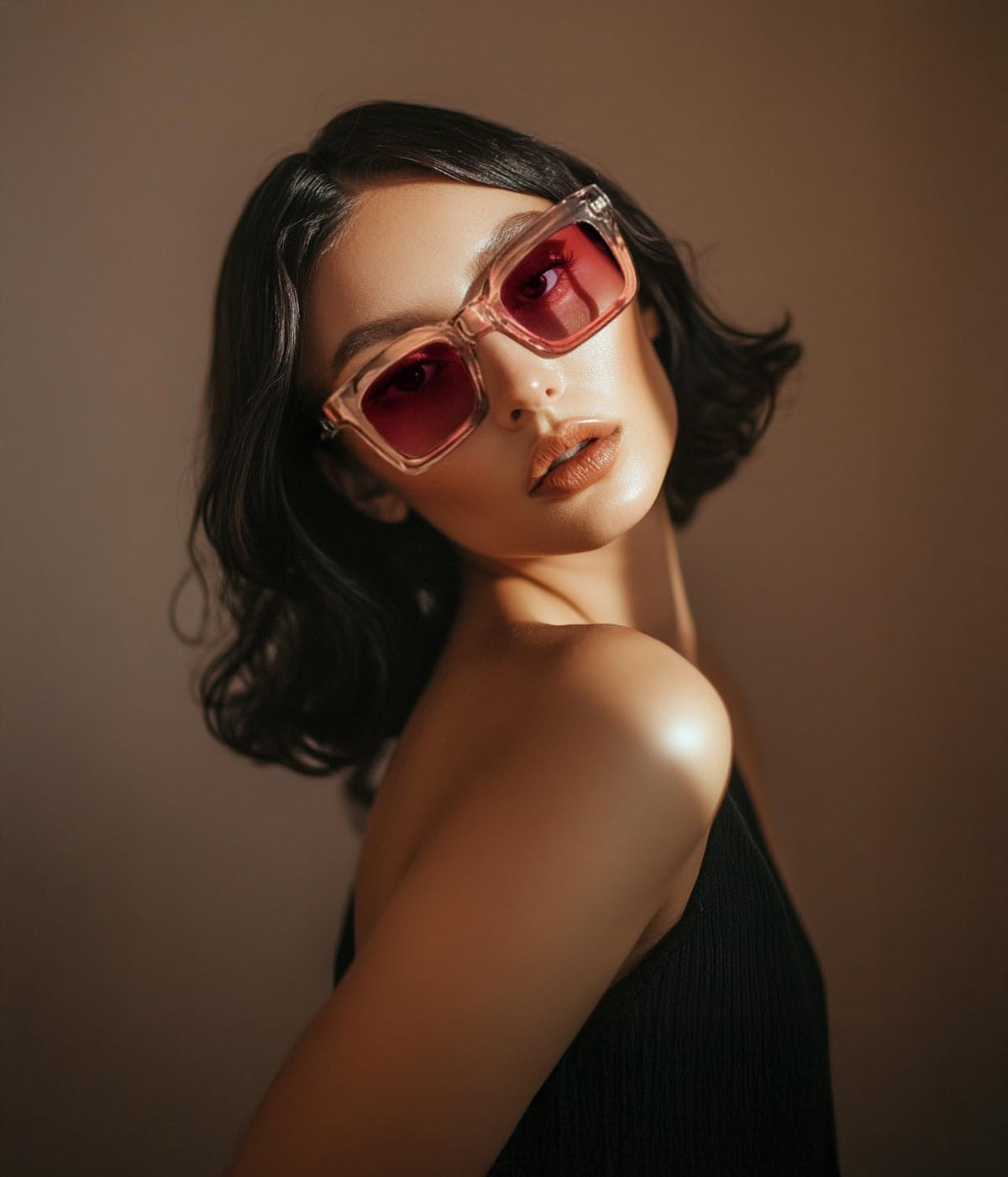 ÉÌƷͼƬ 67 | B07MNGNLNT | FEISEDY Classic Women Sunglasses Fashion Thick Square Sun Glasses B2471