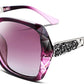 5 Dark Rose / 56 Millimeters | B079GTGK8Z | FEISEDY Polarized Women Square Sunglasses Sparkling Composite Shiny Frame B2289