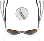 ÉÌƷͼƬ 5 | B09P8GM3WB | FEISEDY Mens Sunglasses Polarized, Retro Aviator Sports UV 400 Protection Sunglasses Driving Fishing Golf B1052