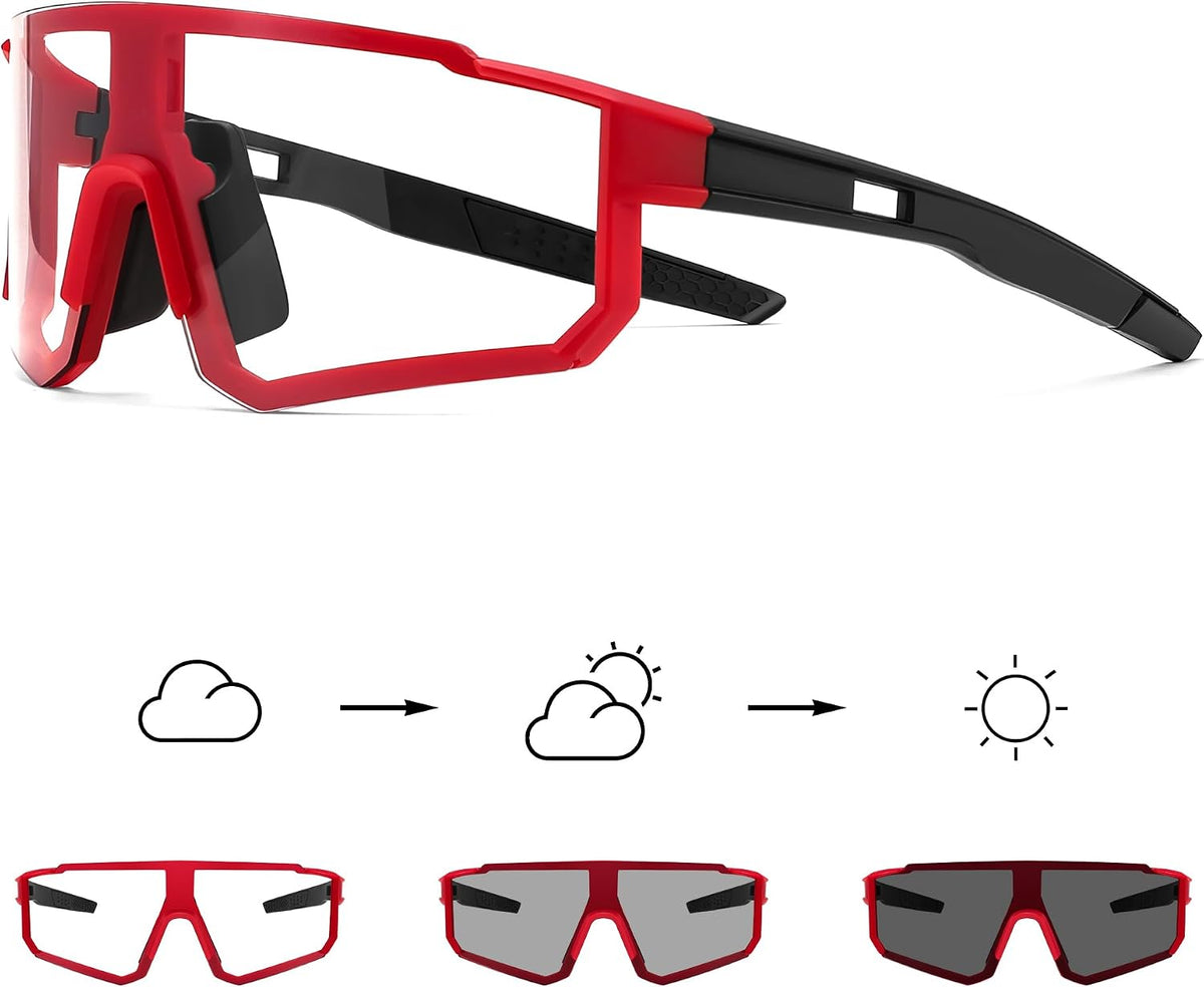 ÉÌƷͼƬ 16 | B0CWVBBLR3 | FEISEDY Photochromic Cycling Glasses for Men Women Clear Mountain Bike Sunglasses Sports Baseball B0133