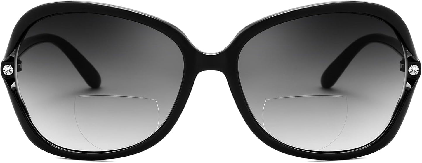 商品图片 16 | B0F8N9H1N8 | FEISEDY Fashion Bifocal Reader Sunglasses, Butterfly Reading Glasses B0286