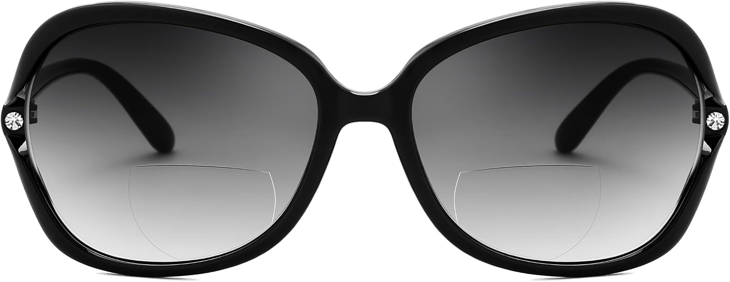 商品图片 16 | B0F8N9H1N8 | FEISEDY Fashion Bifocal Reader Sunglasses, Butterfly Reading Glasses B0286