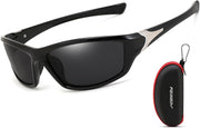 Black Frame/Grey Lens / 70 Millimeters | B0FC2DKD8X | FEISEDY Classic Men Polarized Sports Sunglasses Night Driving Yellow Lenses Cycling Fishing Driving Glasses B2674