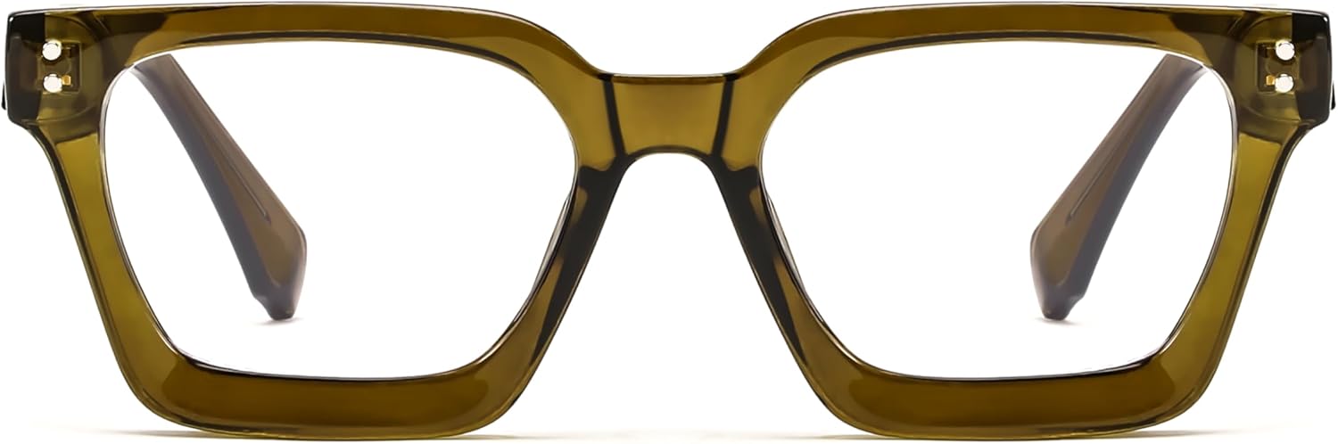 商品图片 7 | B0CWRK3FFF | FEISEDY Blue Light Blocking Glasses Women Men Chunky Square Computer Glasses B0101