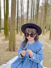 ÉÌƷͼƬ 5 | B0B3WPR65R | FEISEDY Kids Polarized Square Sunglasses for Boys Girls Vintage Shades UV Protection Trendy Classic Style Sun Glasses B2316