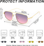 ÉÌƷͼƬ 28 | B09XDVK9DG | FEISEDY Retro Trendy Aviator Sunglasses Women Men 90s Small Vintage Glasses Stylish Gold Metal Oval Sunglasses B2906