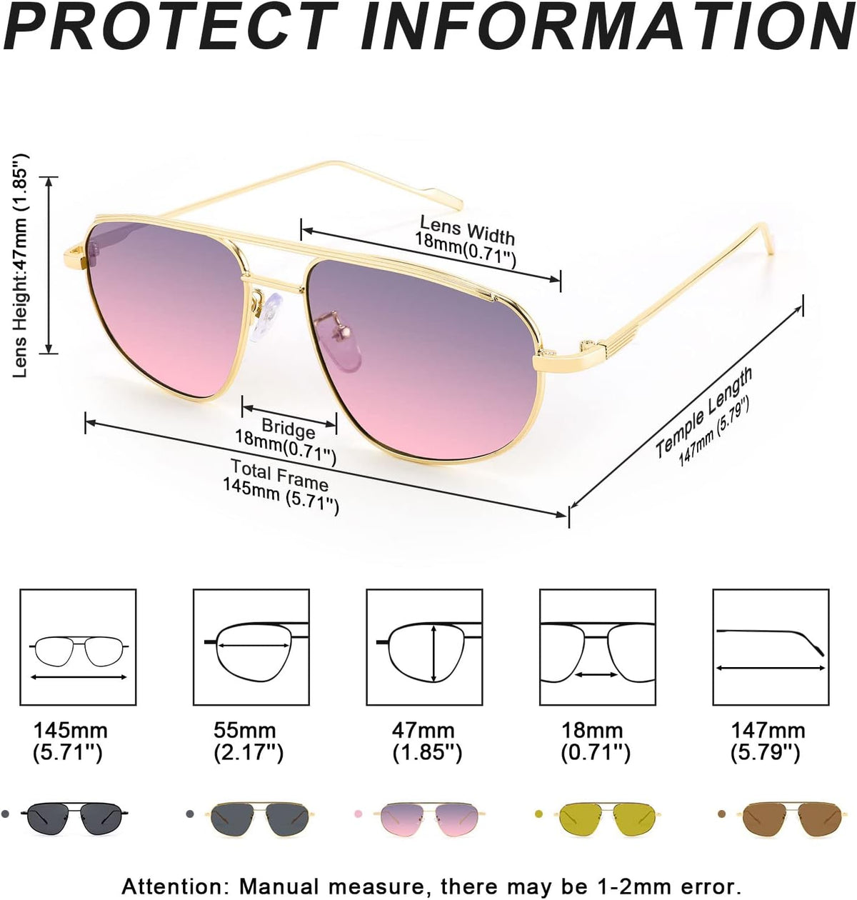 ÉÌƷͼƬ 28 | B09XDVK9DG | FEISEDY Retro Trendy Aviator Sunglasses Women Men 90s Small Vintage Glasses Stylish Gold Metal Oval Sunglasses B2906