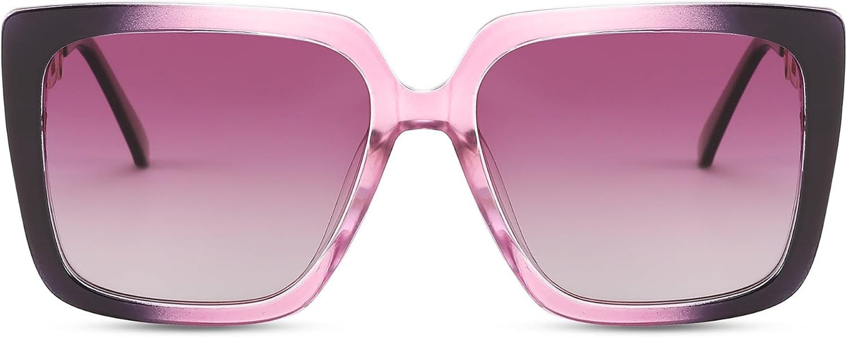 ÉÌƷͼƬ 38 | B08HVPGJW5 | FEISEDY Sunglasses Womens Trendy, Oversized Square Shades, Pearl Inlay Cat Eye Frame UV400 Protection B2625