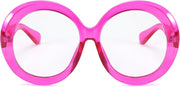 ÉÌƷͼƬ 19 | B0CQ26NQZS | FEISEDY Oversized Blue Light Blocking Glasses Women Men Retro Big Round Frame Eyewear Clear Lens Computer Glasses B2997