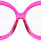 商品图片 19 | B0CQ26NQZS | FEISEDY Oversized Blue Light Blocking Glasses Women Men Retro Big Round Frame Eyewear Clear Lens Computer Glasses B2997