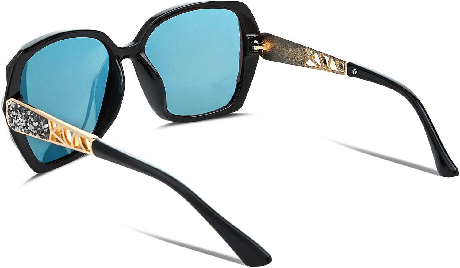 商品图片 13 | B079GT4RXH | FEISEDY Polarized Women Square Sunglasses Sparkling Composite Shiny Frame B2289