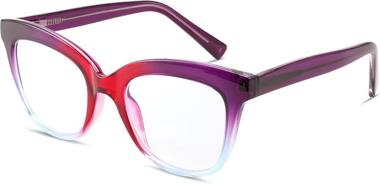 Purple Leopard / 2.0 x | B0CNGMZZZX | FEISEDY Retro Square Reading Glasses Anti Glare Digital Blue Light Blocking Eyestrain for Women Reader B0058
