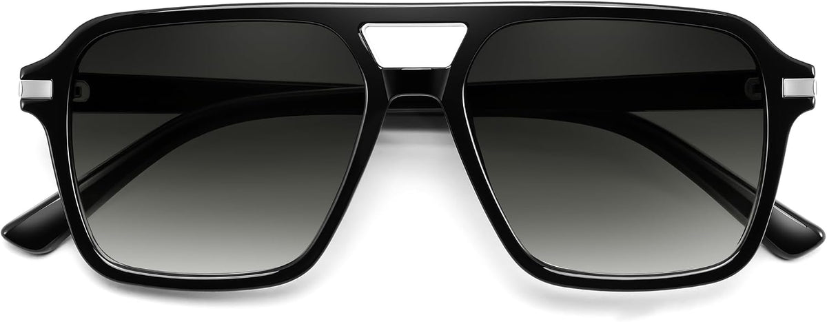 ÉÌƷͼƬ 3 | B0H1W78PMP | FEISEDY Retro Square Aviator Sunglasses Women Men 70s Trendy B0434