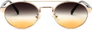 ÉÌƷͼƬ 19 | B0DRYKH1MV | FEISEDY Classic Trendy Oval Sunglasses Women Men Cute Small Shade Metal Frame Sunnies B0264