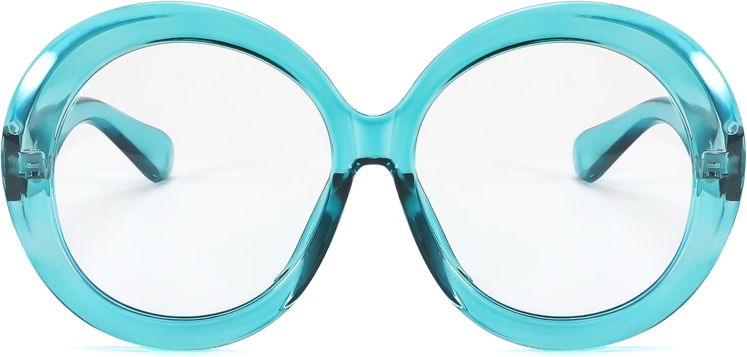 商品图片 13 | B0CQ26NQZS | FEISEDY Oversized Blue Light Blocking Glasses Women Men Retro Big Round Frame Eyewear Clear Lens Computer Glasses B2997