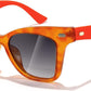 002 Jelly Orange / 51 Millimeters | B0CJNSXBDC | FEISEDY Trendy Polarized Sunglasses, Retro Cateye Frame for Women, UV400 Protection Shades B0009