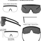 商品图片 5 | B08R8H82SR | FEISEDY Oversized Flat Top Shield Glasses Mirrored Lens Semi Rimless Style Sun Visors Sunglasses B2727