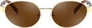 ÉÌƷͼƬ 2 | B0GK19LPFF | FEISEDY Retro Oval Metal Y2K Sunglasses for Women Men Small Frame B0402