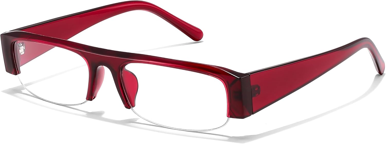 商品图片 20 | B0GY48FJF1 | FEISEDY Chic Semi Rimless Blue Light Glasses for Women B0431