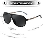 ÉÌƷͼƬ 12 | B0DSV55WLM | FEISEDY Polarized Sunglasses Men Women Mirrored One Piece Lens B0277