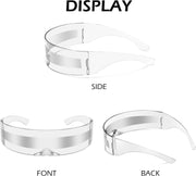 ÉÌƷͼƬ 49 | B08THY8CBQ | FEISEDY 80s Futuristic Cyclops Cyber Visor Sunglasses Men Women Punk Style Cosplay B2740