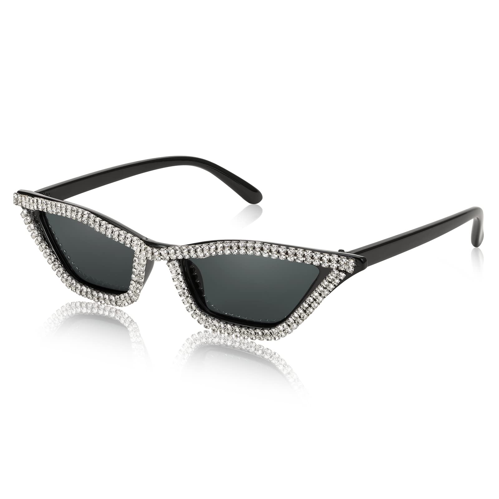 FEISEDY Small Cat Eye Sunglasses Vintage Square Shade Women Eyewear B2291