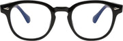 Black Frame / 56 Millimeters | B0BRZ72424 | FEISEDY Retro Vintage Round Blue Light Blocking Glasses Classic Eyewear Frame for Women Men B2349