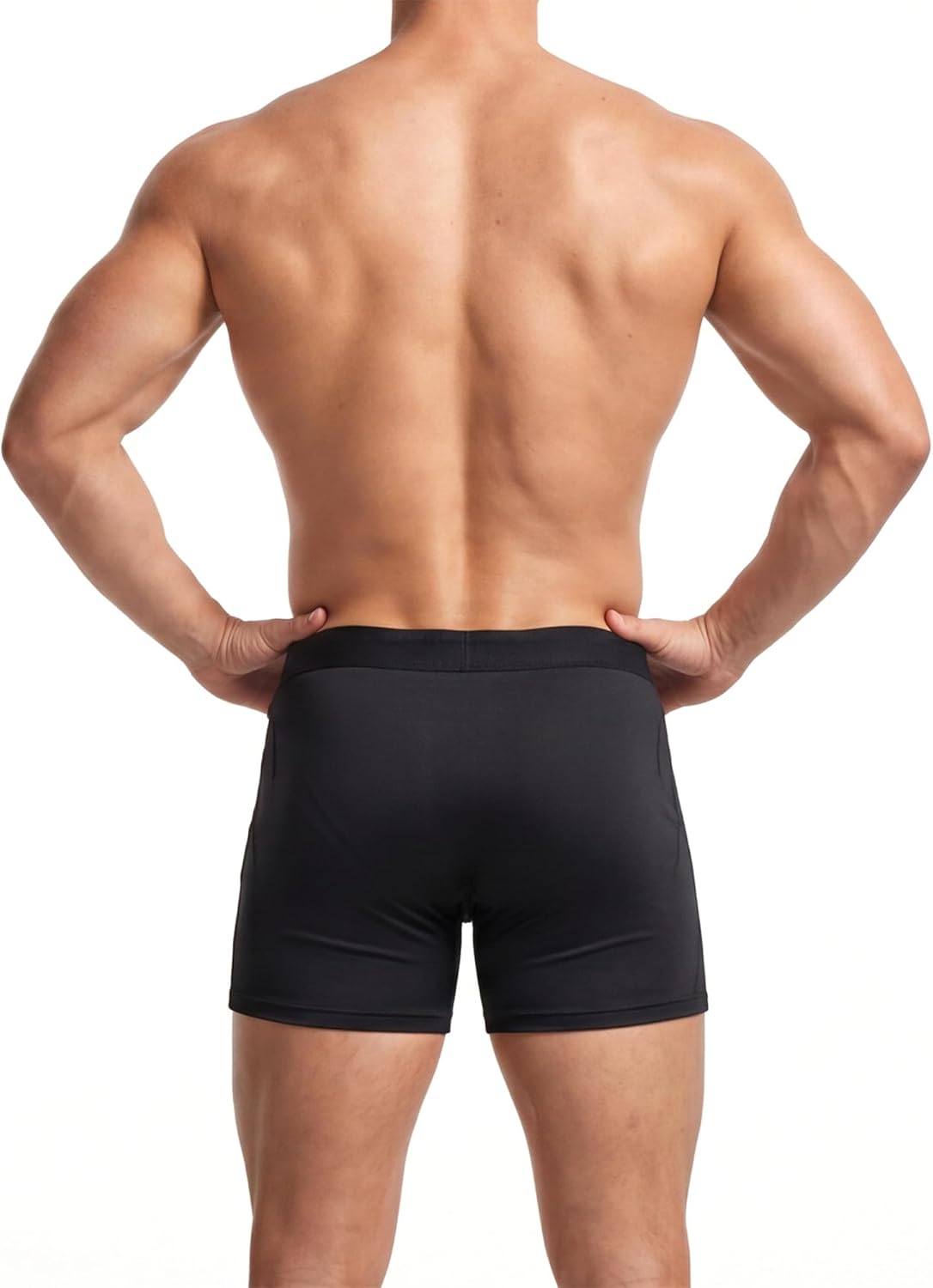 商品图片 4 | B0GVDJM12W | Men's Underwear Boxers, Anti-Chafing Long Leg Boxer Briefs, Ice Silk Breathable Stretch Fabric Underpants for Men 6-Pack
