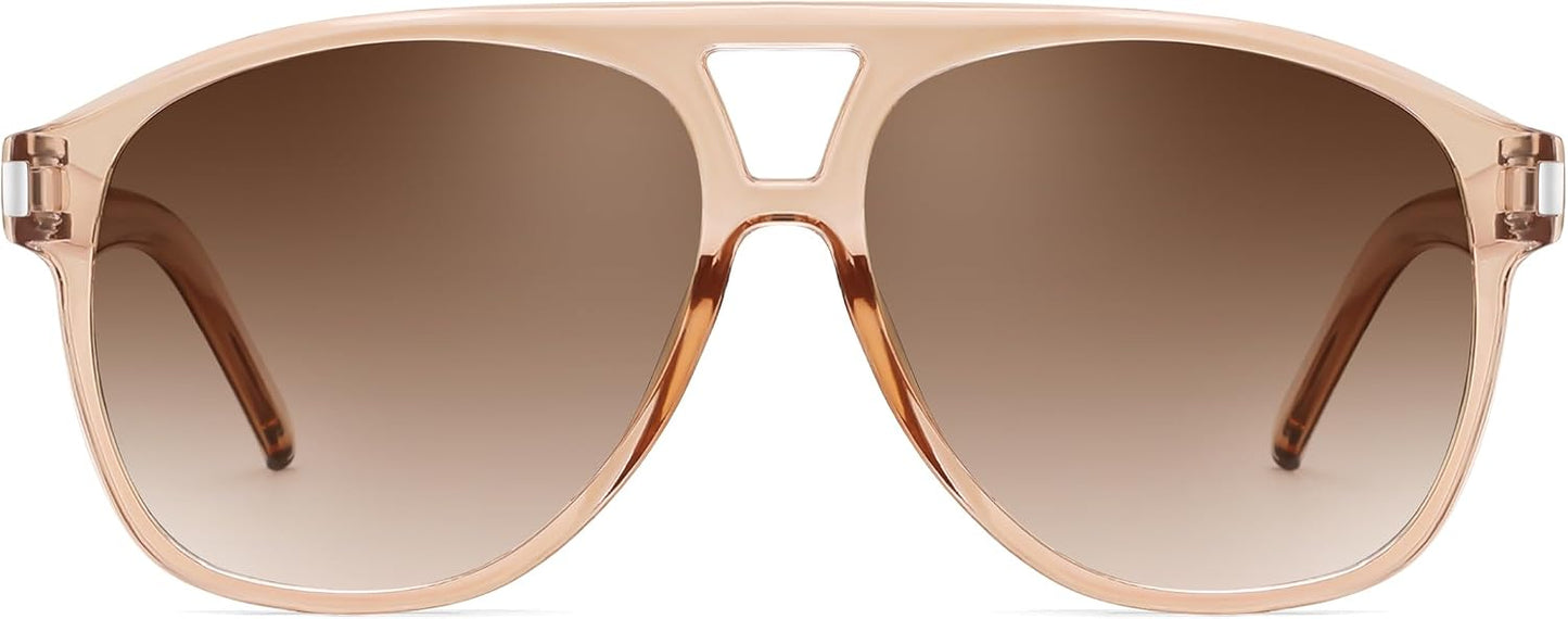 商品图片 7 | B0GXMV1N2N | FEISEDY Retro Aviator Sunglasses for Women Men Square Sunnies 70s Pilot Style Lightweight UV400 Shades B0421