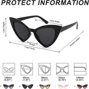 ÉÌƷͼƬ 26 | B09SPTCVBR | FEISEDY Retro Cat Eye Sunglasses for Women Fashion Vintage Cateye Sun Glasses B2235